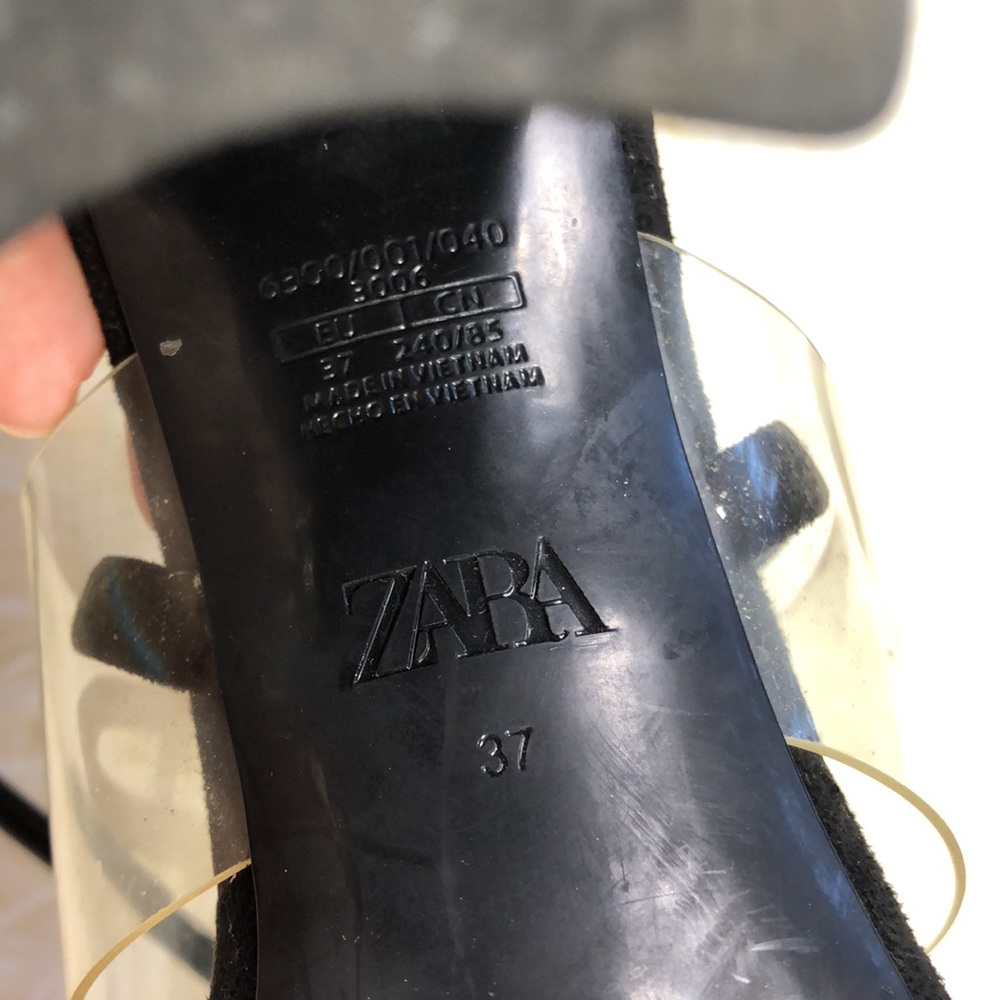 Zara Clear Strap Tortoise Shell Block Heel Sandals - image 6